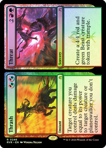 Thrash // Threat (rvr) (246) / Foil