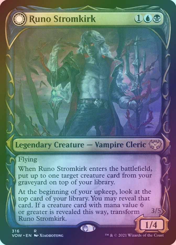 Runo Stromkirk // Krothuss, Lord of the Deep (VOW) (316) / Showcase / Foil — cara 1 de 2