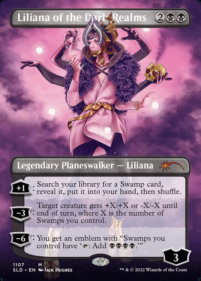 Liliana of the Dark Realms (SLD) (1107) / Borderless