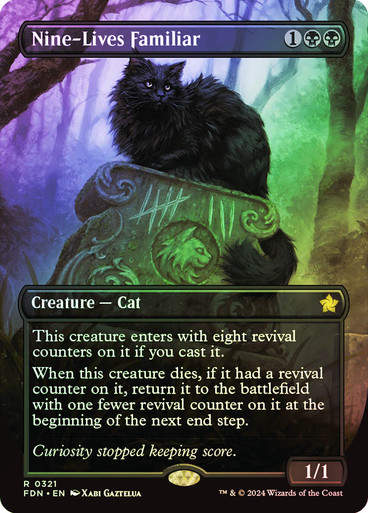 Nine-Lives Familiar (FDN) (321) / Foil / Borderless