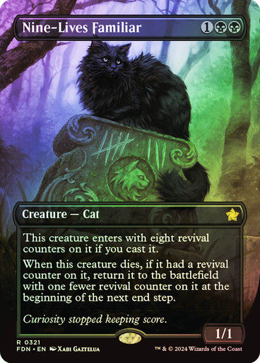 Nine-Lives Familiar (FDN) (321) / Foil / Borderless