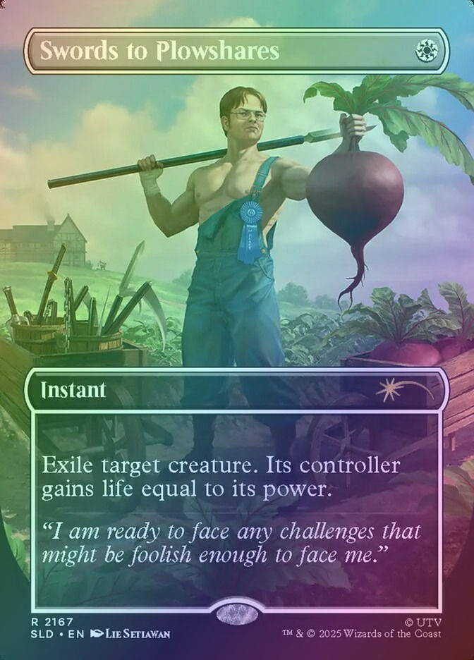 Swords to Plowshares (SLD) (2167) / Borderless / Foil