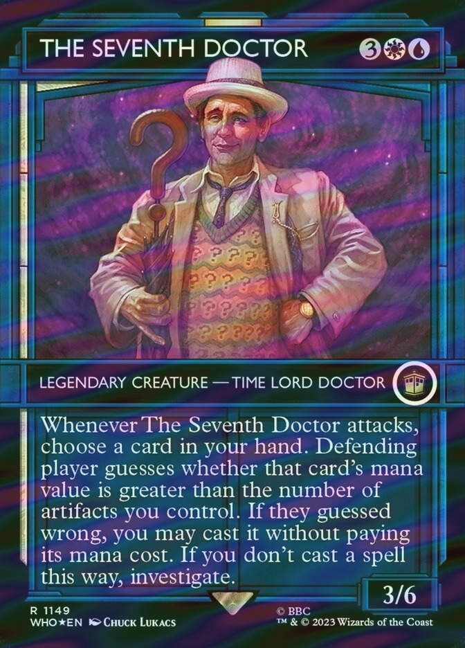 The Seventh Doctor (WHO) (1149) / Borderless / Showcase / Surge Foil