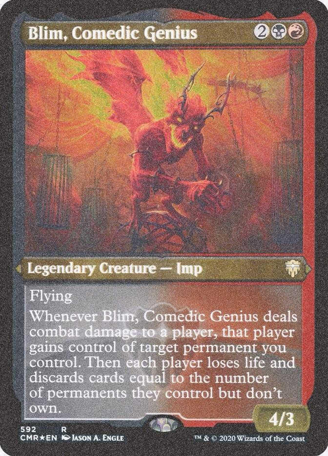 Blim, Comedic Genius (CMR) (592) / Foil Etched