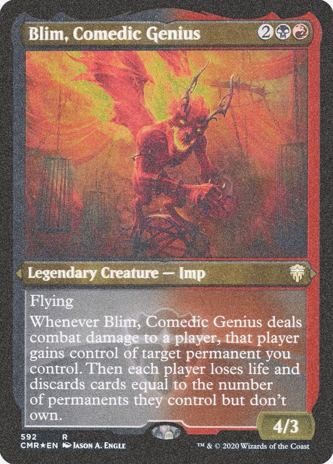 Blim, Comedic Genius (CMR) (592) / Foil Etched