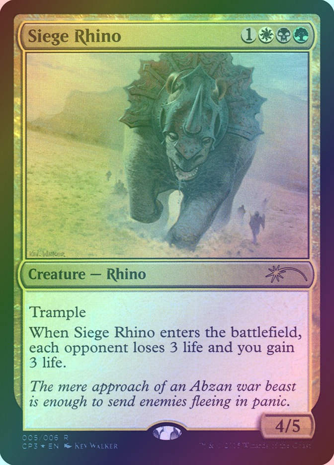 Siege Rhino (CP3) (5) / Foil