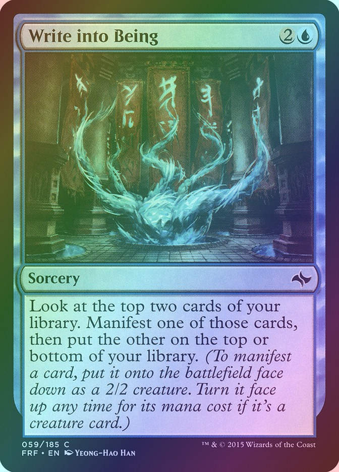 Write into Being (FRF) (59) / Foil