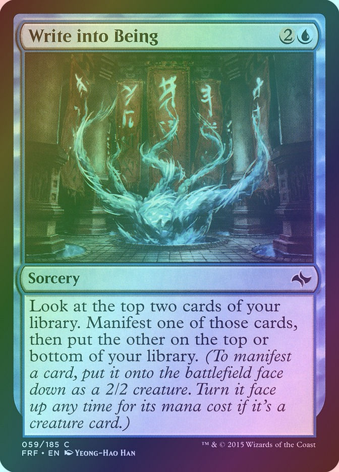 Write into Being (FRF) (59) / Foil