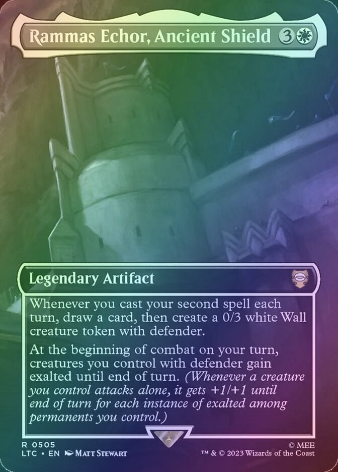 Rammas Echor, Ancient Shield (LTC) (505) / Borderless / Foil