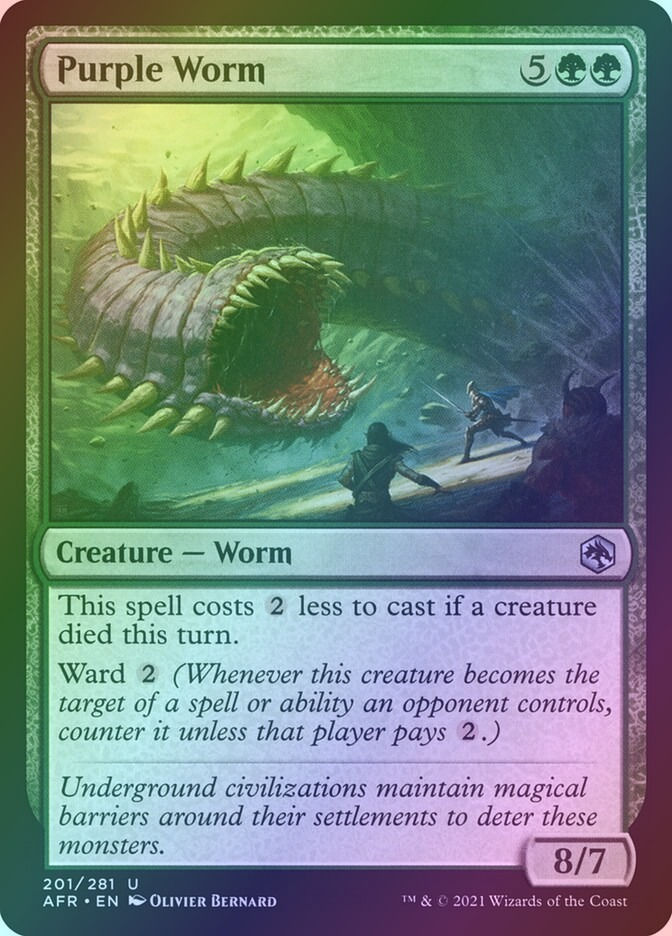 Purple Worm (AFR) (201) / Foil