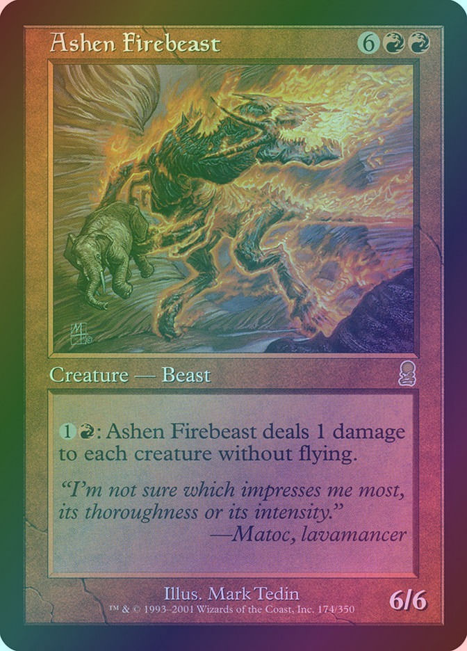 Ashen Firebeast (ODY) (174) / Foil