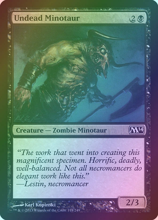 Undead Minotaur (M14) (119) / Foil