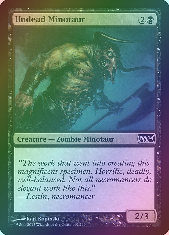 Undead Minotaur (M14) (119) / Foil