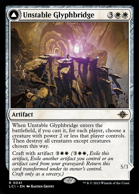 Unstable Glyphbridge // Sandswirl Wanderglyph (lci) — cara 1 de 2