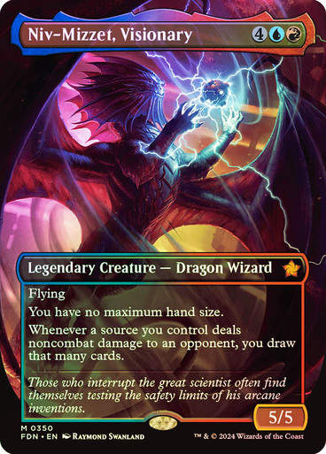 Niv-Mizzet, Visionary (FDN) (350) / Foil / Borderless
