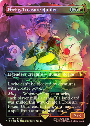 Locke, Treasure Hunter (FIC) (475) / Borderless / Foil