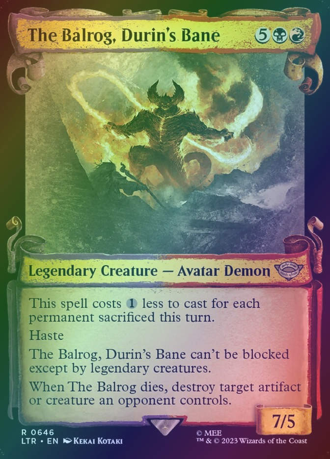 The Balrog, Durin's Bane (LTR) (646) / Showcase / Foil
