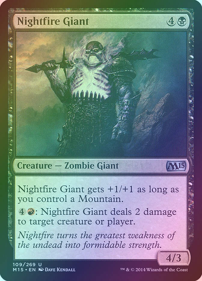 Nightfire Giant (M15) (109) / Foil
