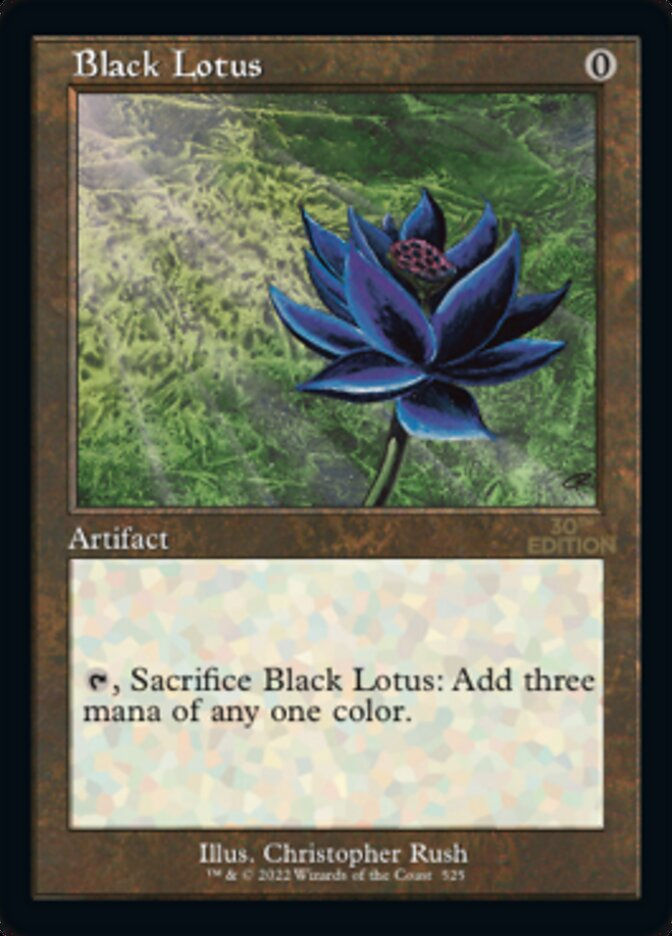 Black Lotus (30a) / Retro Frame