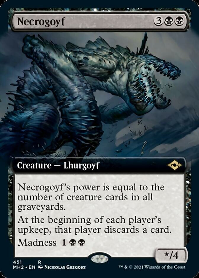 Necrogoyf (MH2) / Extended Art