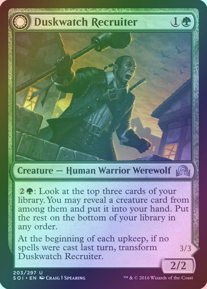 Duskwatch Recruiter // Krallenhorde Howler (SOI) (203) / Foil