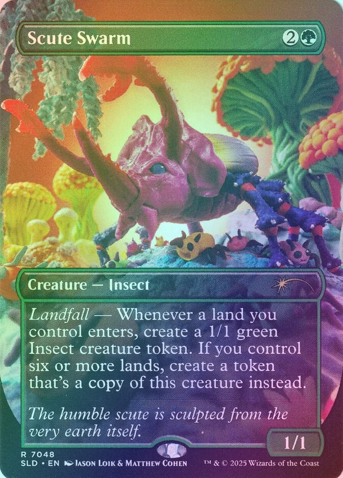 Scute Swarm (SLD) (7048) / Borderless / Foil