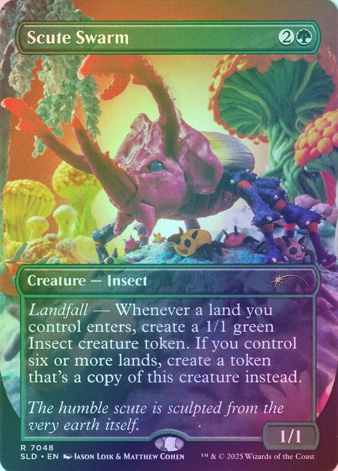 Scute Swarm (SLD) (7048) / Borderless / Foil