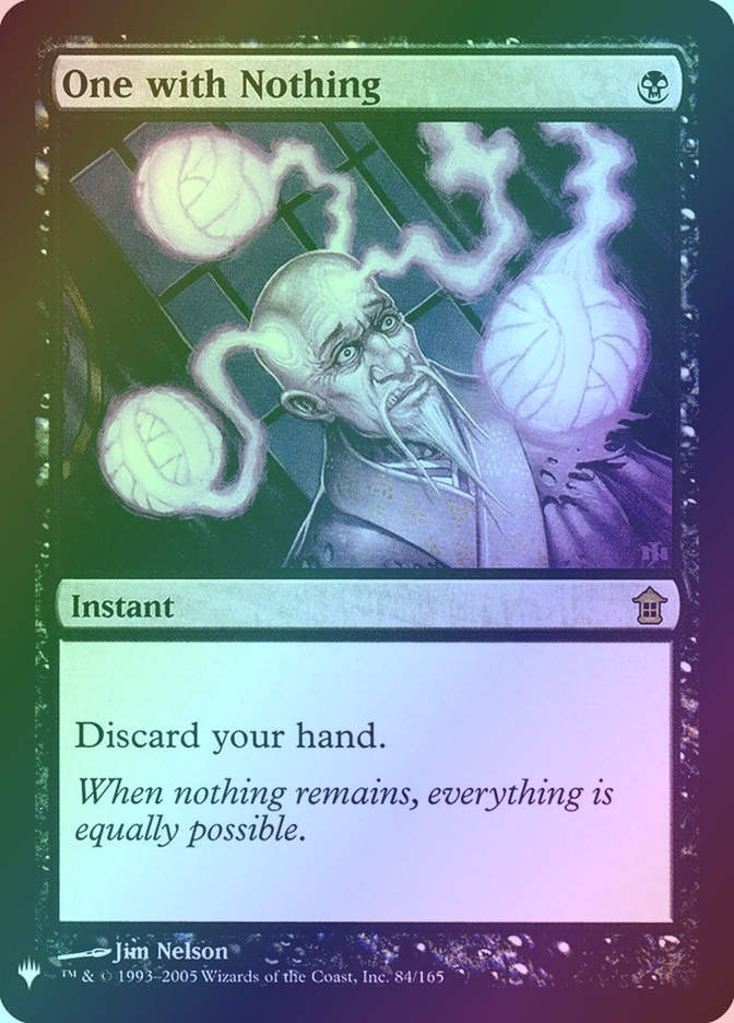 One with Nothing (PLST) (SOK-84) / Foil