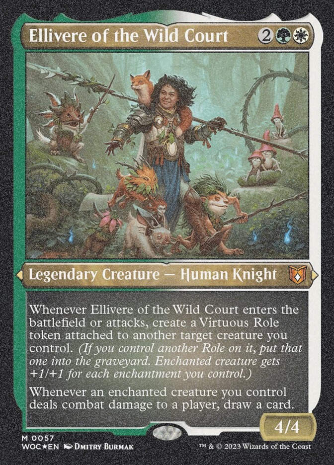 Ellivere of the Wild Court (WOC) (57) / Foil Etched