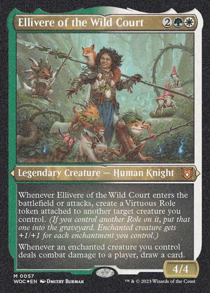Ellivere of the Wild Court (WOC) (57) / Foil Etched