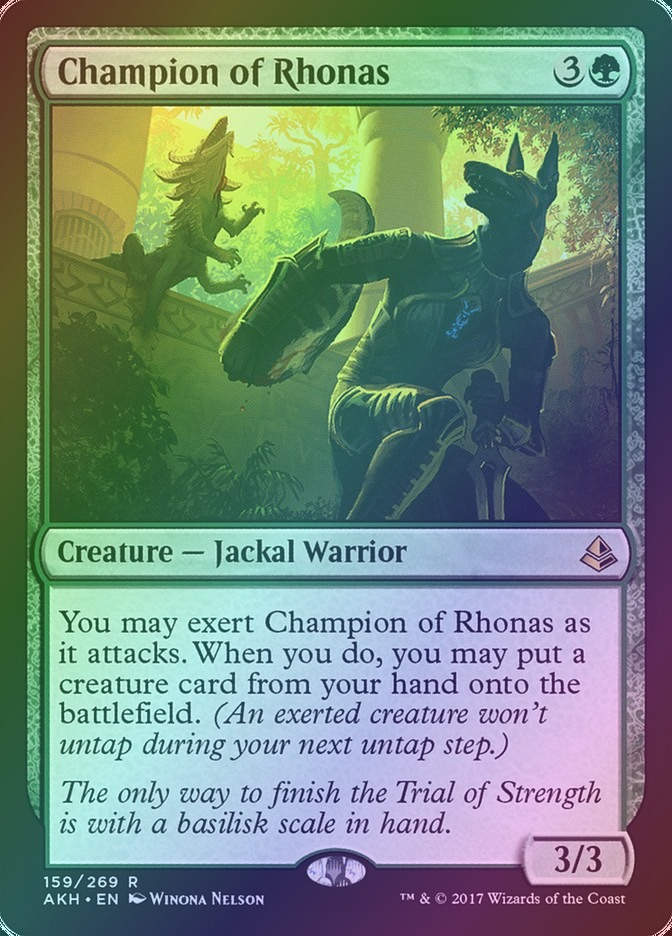 Champion of Rhonas (AKH) (159) / Foil