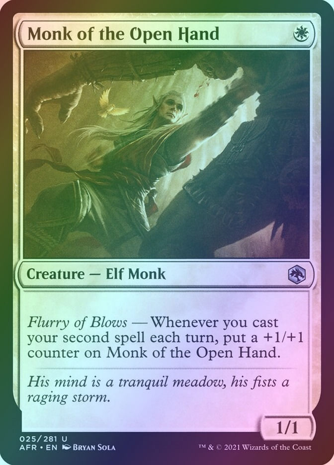 Monk of the Open Hand (AFR) (25) / Foil