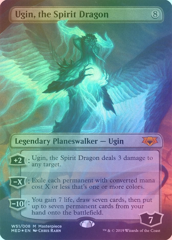 Ugin, the Spirit Dragon (MED) (WS1) / Borderless / Foil