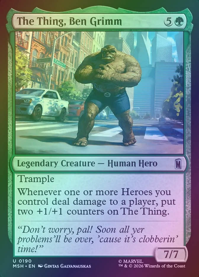The Thing, Ben Grimm (MSH) (190) / Foil