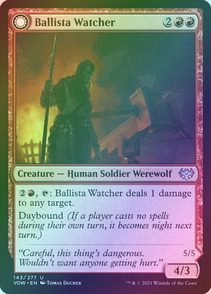 Ballista Watcher // Ballista Wielder (VOW) (143) / Foil