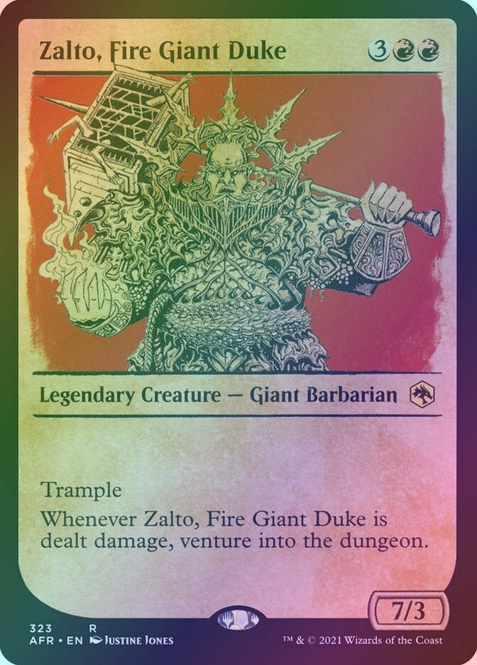 Zalto, Fire Giant Duke (AFR) (323) / Showcase / Foil