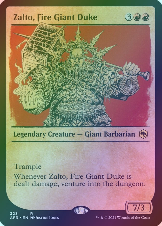 Zalto, Fire Giant Duke (AFR) (323) / Showcase / Foil