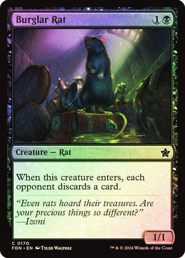 Burglar Rat (FDN) (170) / Foil