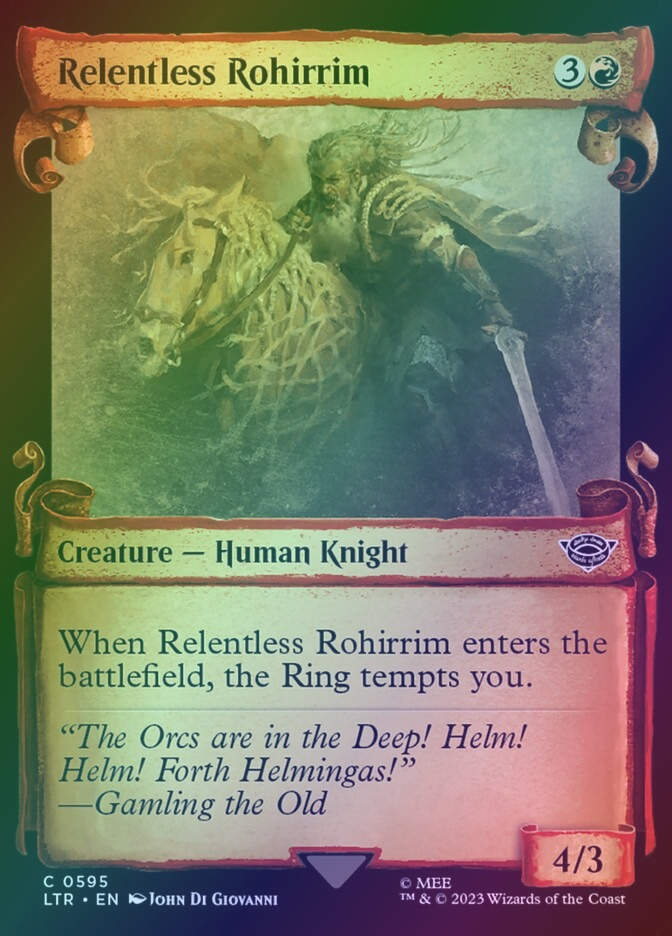 Relentless Rohirrim (LTR) (595) / Showcase / Foil