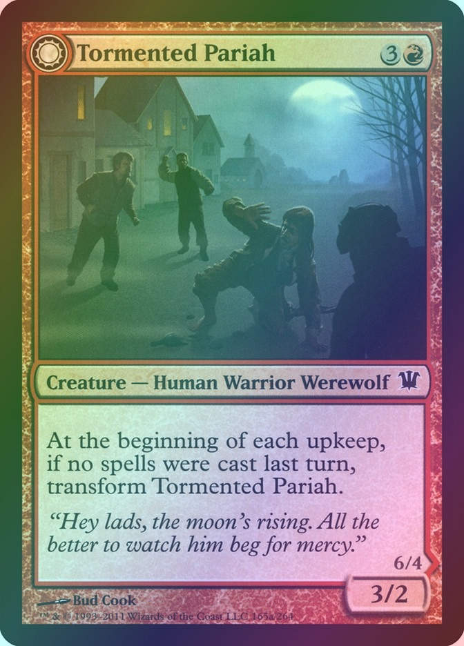 Tormented Pariah // Rampaging Werewolf (ISD) (165) / Foil