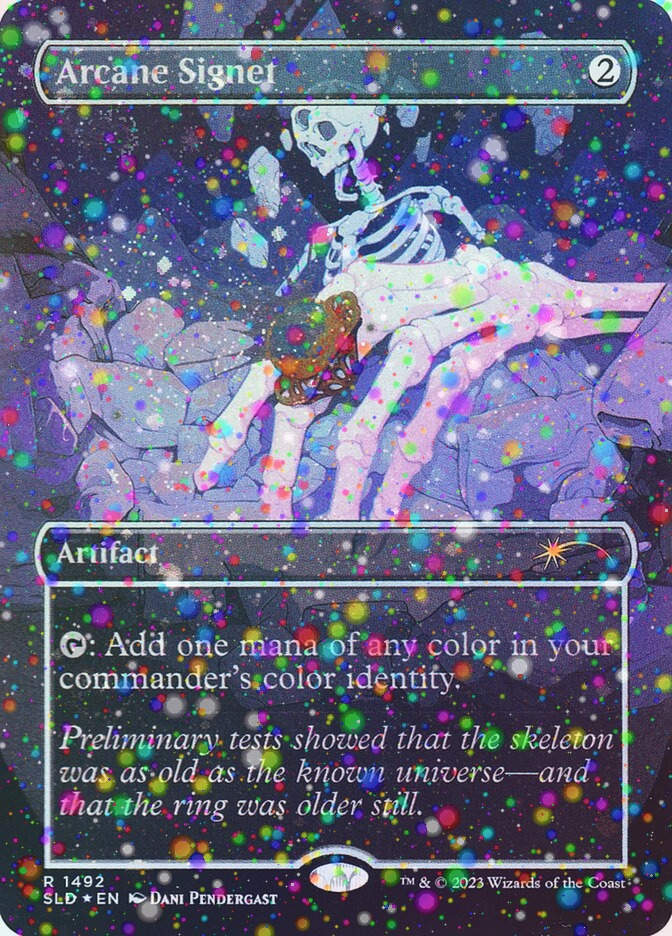 Arcane Signet (SLD) (1492★) / Borderless / Galaxy Foil