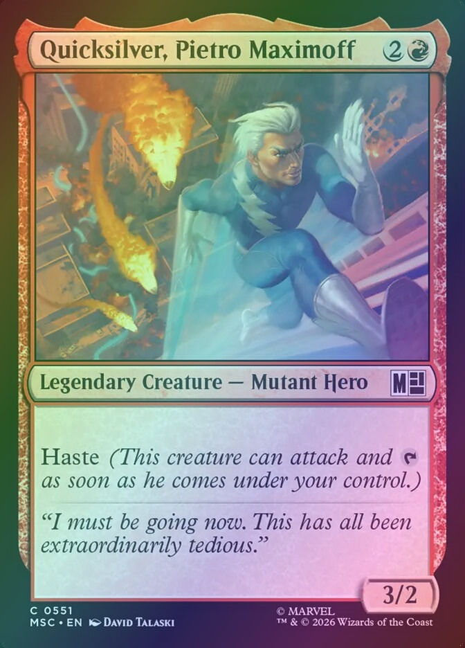 Quicksilver, Pietro Maximoff (MSC) (551) / Foil