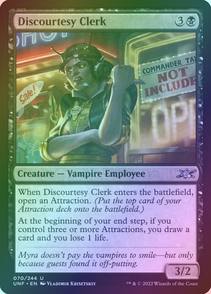 Discourtesy Clerk (UNF) (70) / Foil