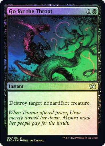 Go for the Throat (BRO) / Foil