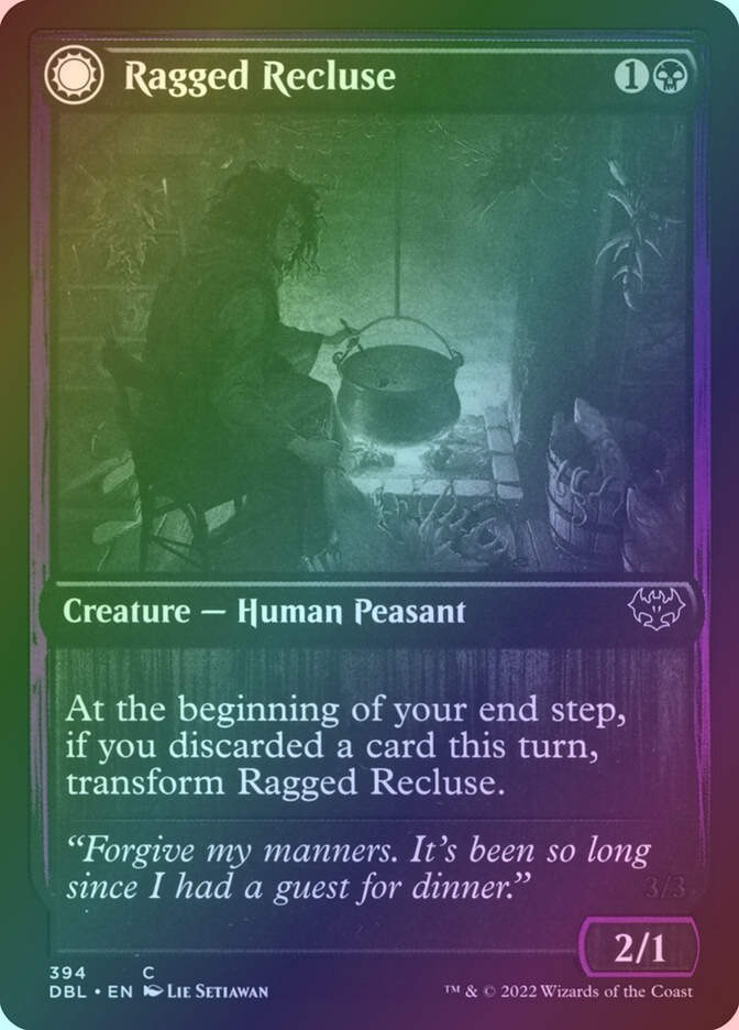 Ragged Recluse // Odious Witch (DBL) (394) / Foil