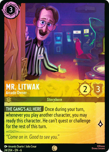 Mr. Litwak - Arcade Owner (LOR_AZU) / Foil
