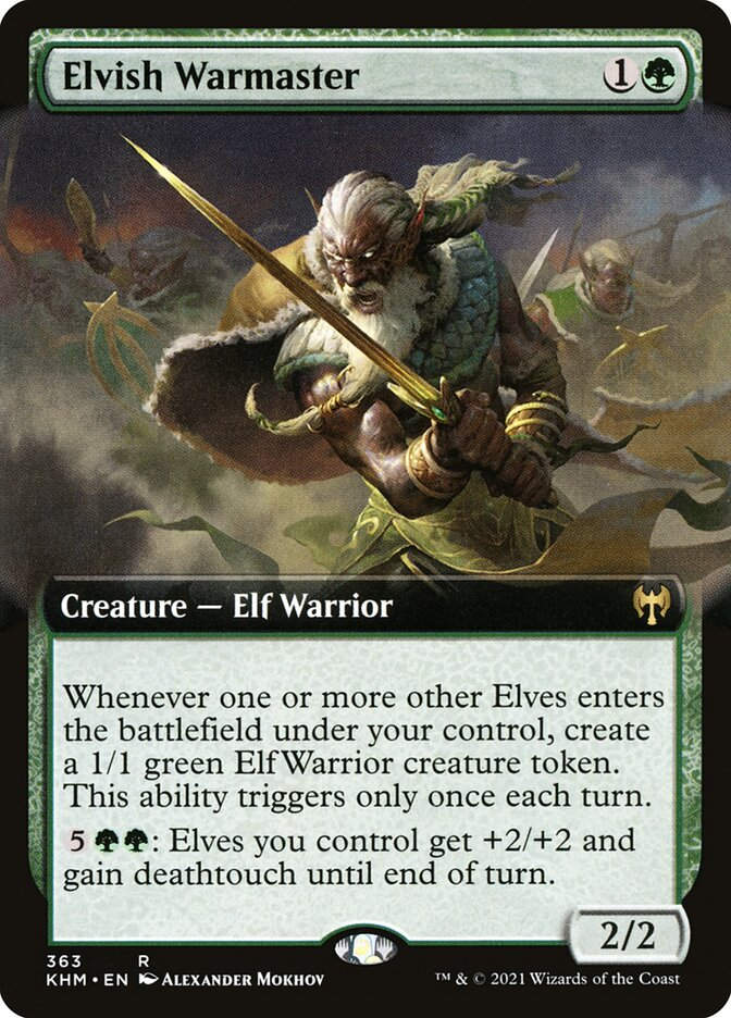 Elvish Warmaster (KHM) (363) / Extended Art