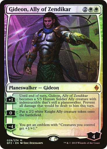 Gideon, Ally of Zendikar (BFZ) (29) / Foil