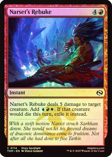 Narset's Rebuke (TDM) (114) / Foil