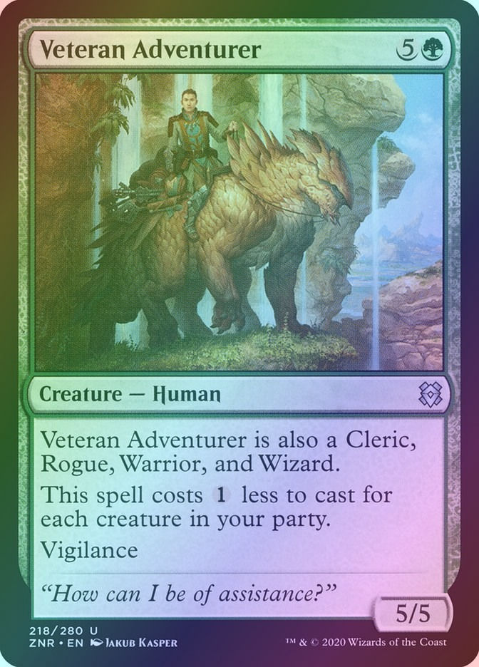 Veteran Adventurer (ZNR) (218) / Foil